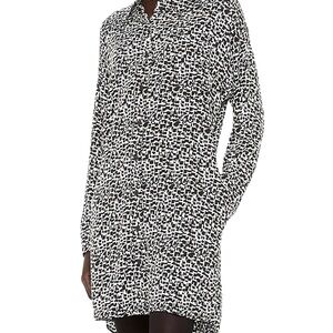 Whistles Helena print dress. Size 10. black and white